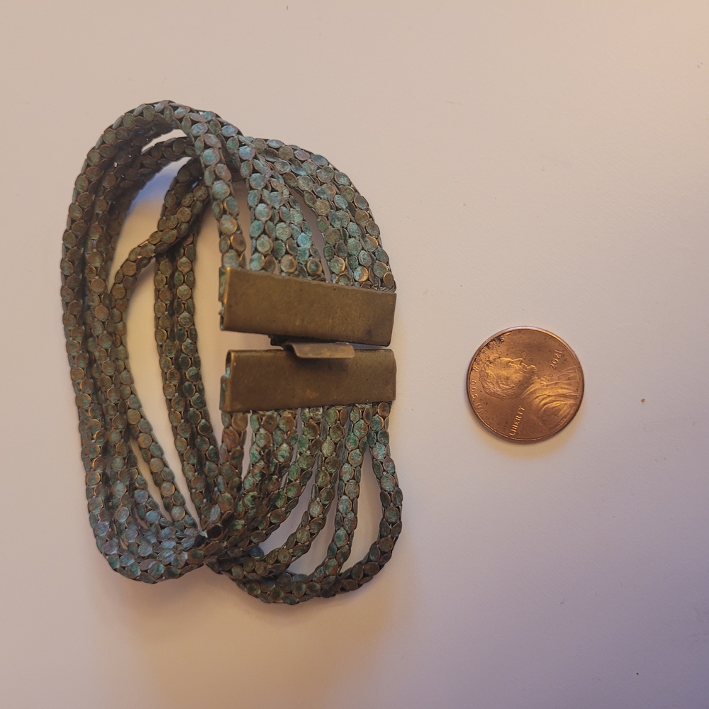 Elegant Copper Braided Bracelet